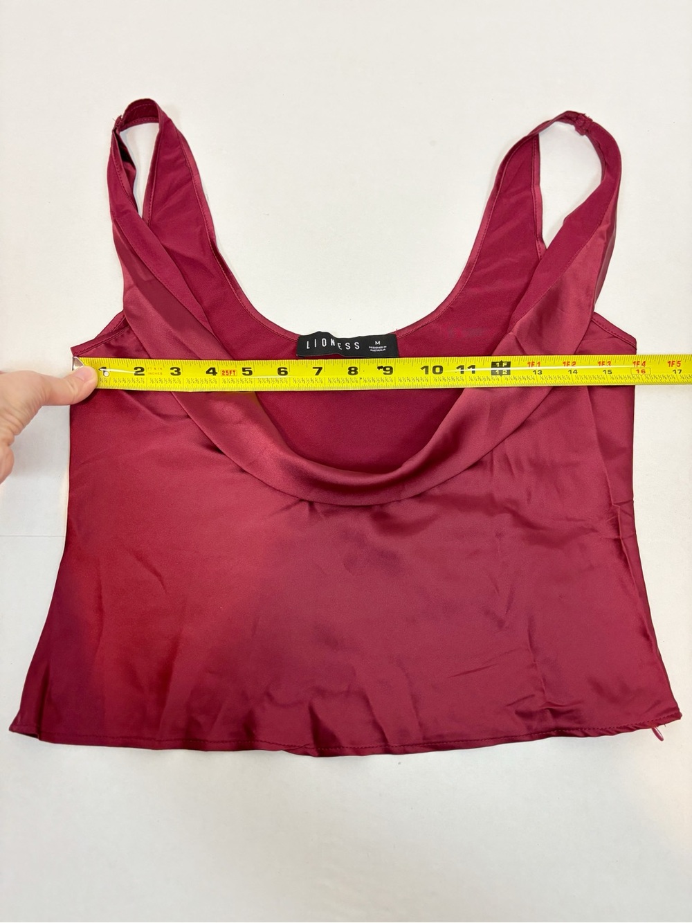 LIONESS Delilah Top in Burgundy Size M - Picture 12 of 13